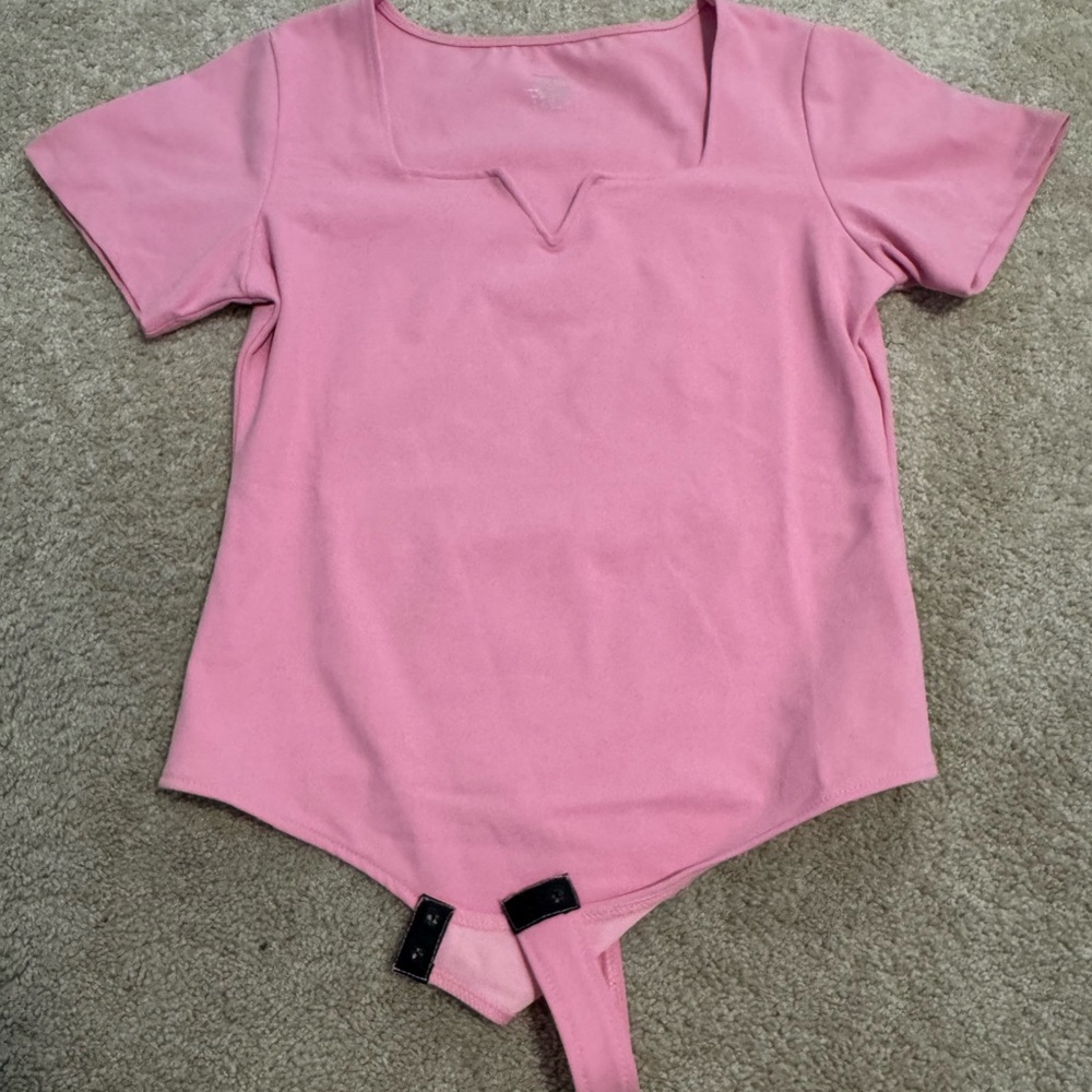 Pink Short Sleeve Bodysuit